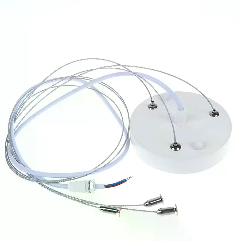 Ceiling Rose Canopy Steel Wire Rope – Chandelier Retrofit Fitting