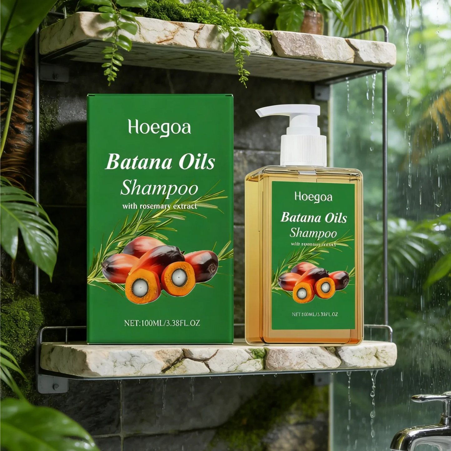 Hoegoa Batana Oil Rosemary Shampoo Set – Repair & Volumize
