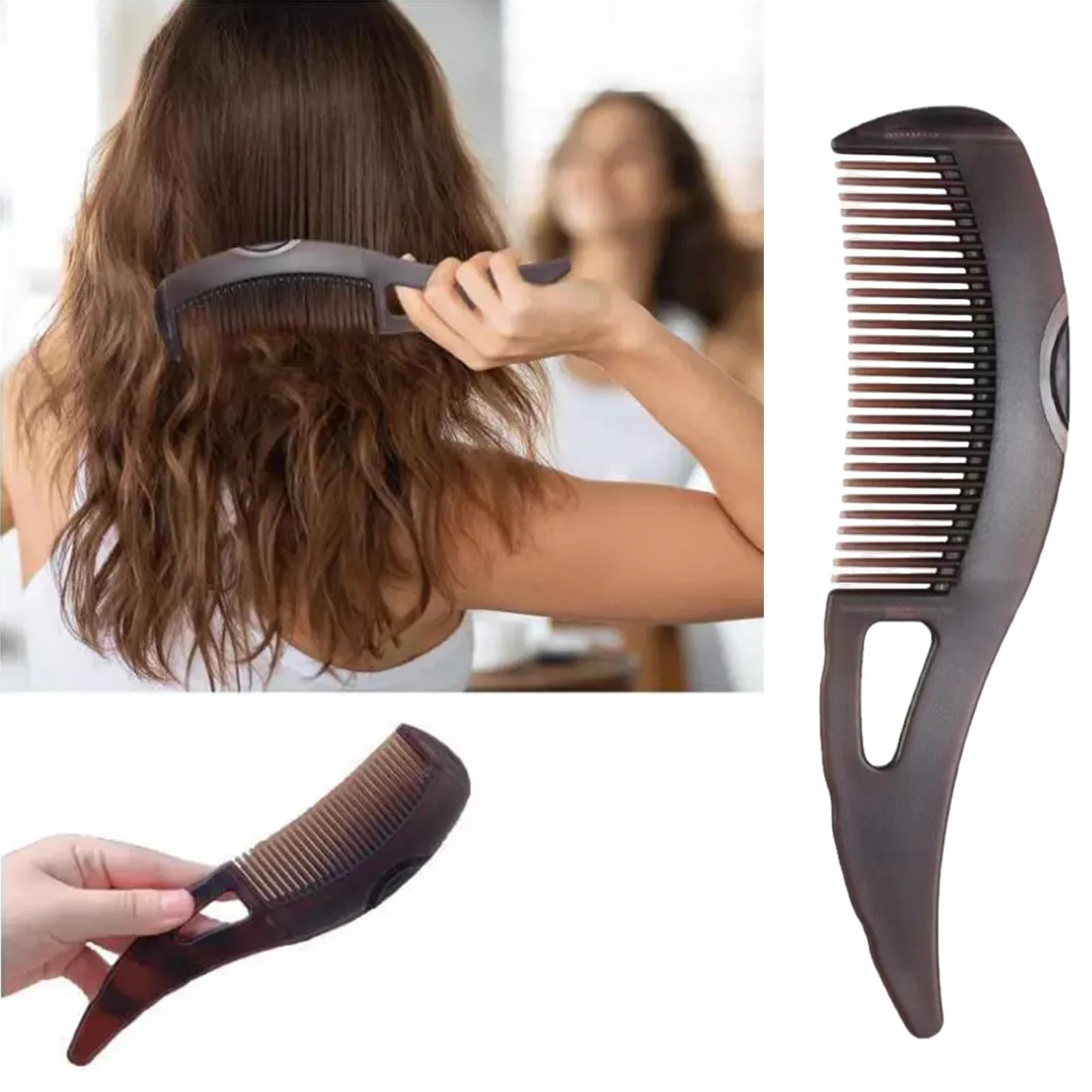 Dandruff Removal Scalp Hair Combs Hair Dressing Comb Self-Cleaning Anti-Static Massage brushes Hair Care Styling tools Peaceful Pleasures Health and Wellness
