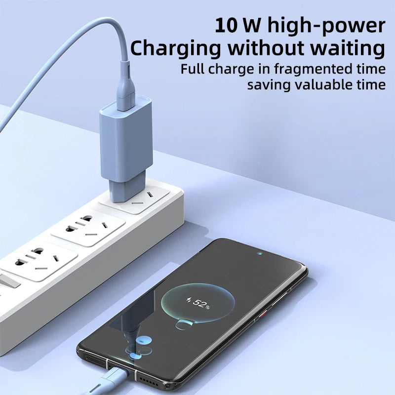 10W USB Wall Charger 5V 2A | EU & US Plug for iPhone Samsung