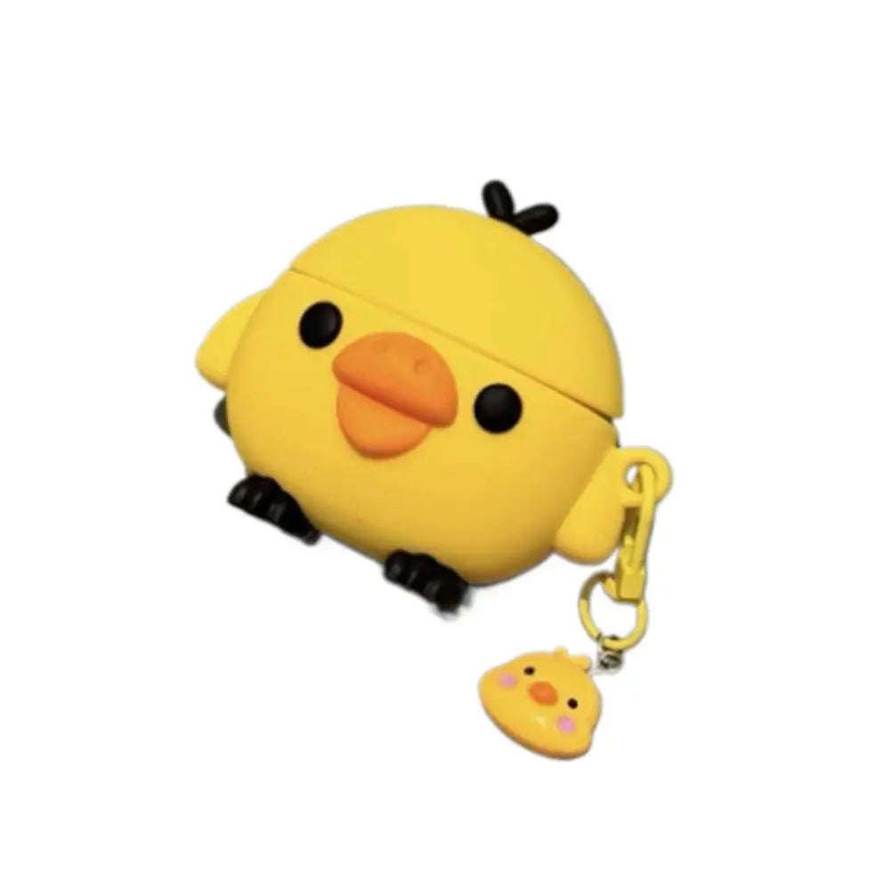 Yellow Chick Design Bluetooth Headset Protective Cover For AirPods Pro3 Light Protable Soft Silicone Earphones Protective Case Peaceful Pleasures Health and Wellness 1pcs