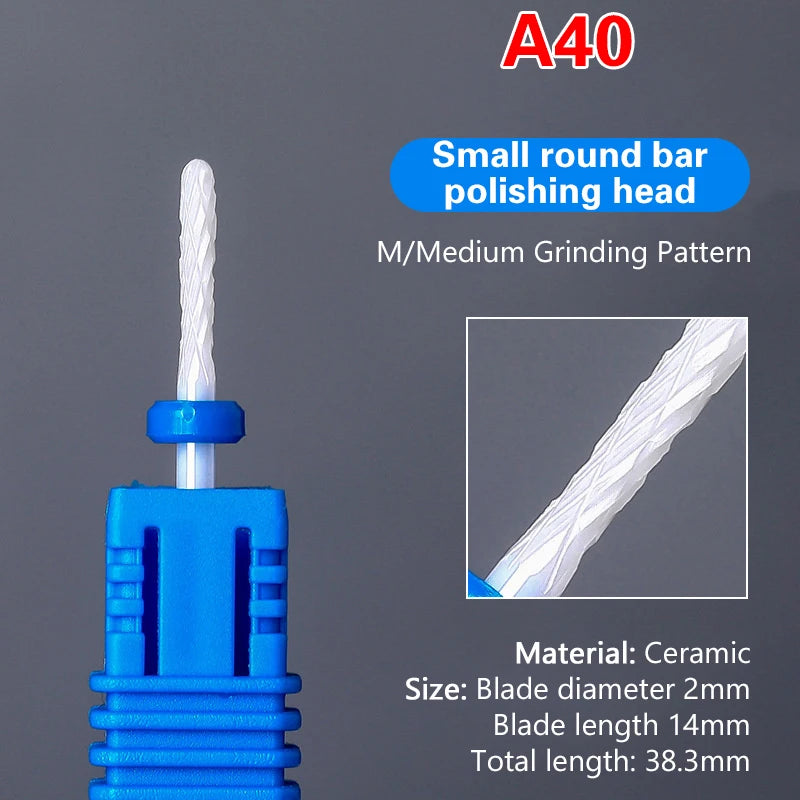 Ceramic Nail Drill Bit | Electric Manicure & Pedicure Tool