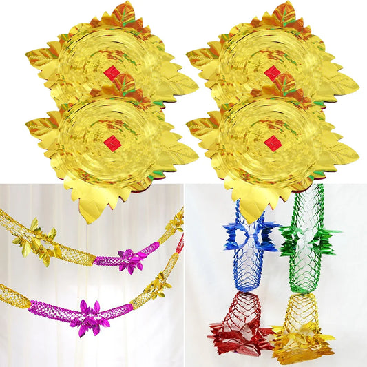 Foil Garland Party Hanging Decor Wreath 2 5M Ceiling Wedding Festive Peaceful Pleasures Health and Wellness Default Title