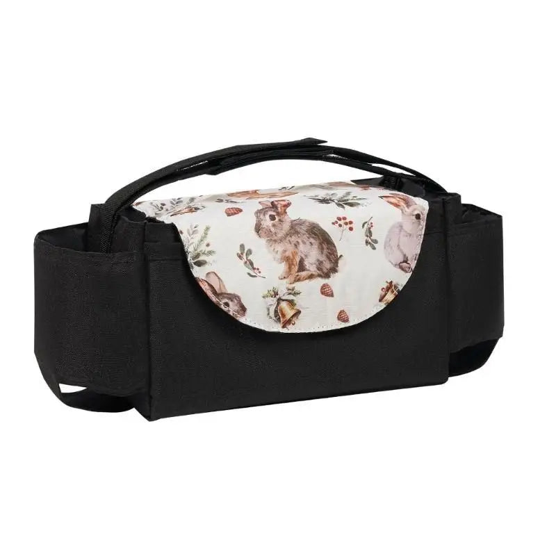 Holiday Baby Stroller Organizer Bag | Diaper & Bottle Storage