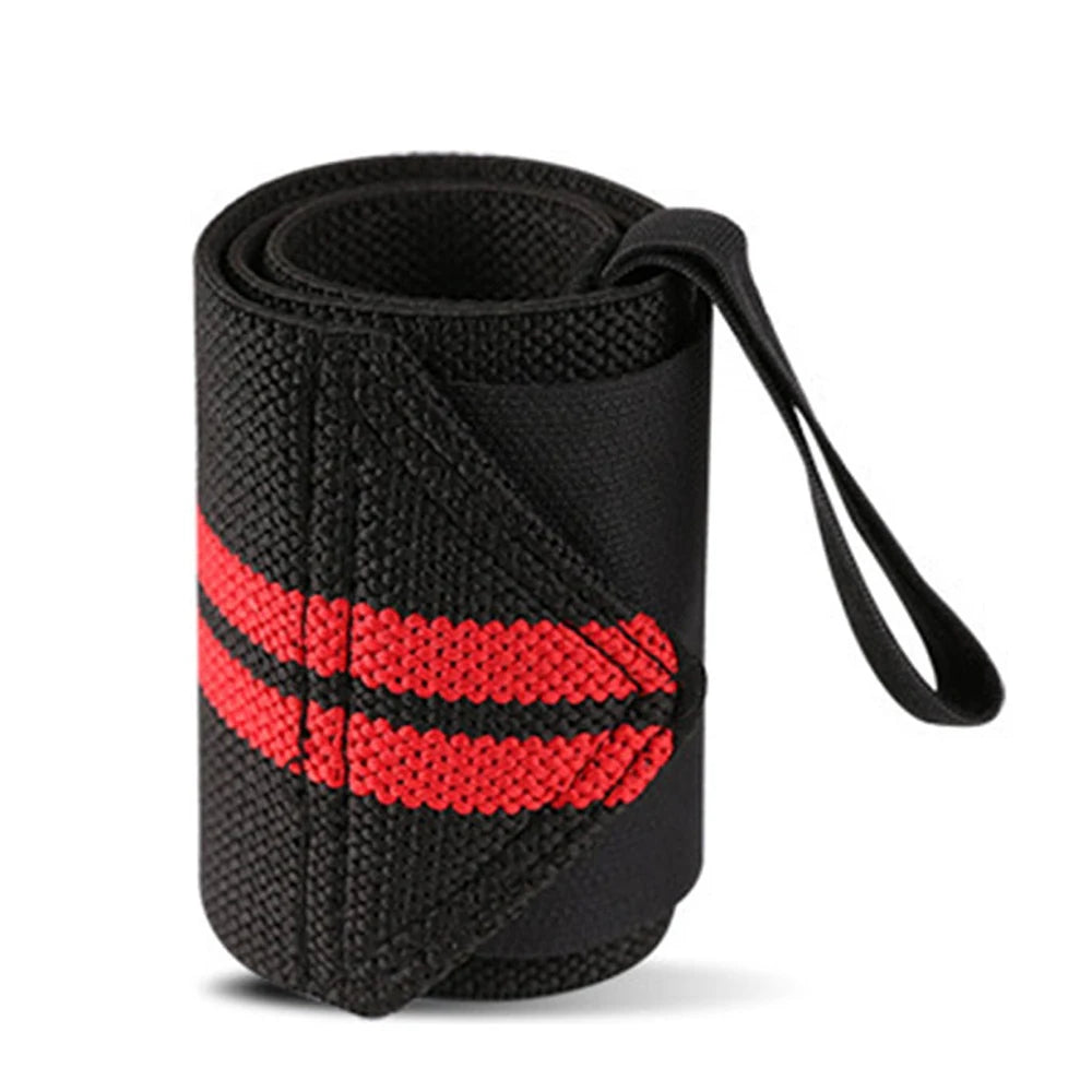 1PC Exercise Pressure Strap Elastic Wrist Wrist Pressure Weight Lifting Sports Wrist Bandage Wrap Wrist Guard against Sprain Men Peaceful Pleasures Health and Wellness Red