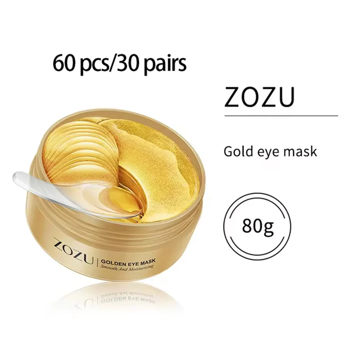 60/120 Pieces Eye Mask Avocado Gold Moisturize Firming Improve Eye Bags Eye Patches Anti Wrinkle Eye Patches for Dark Circles Peaceful Pleasures Health and Wellness Gold eye mask