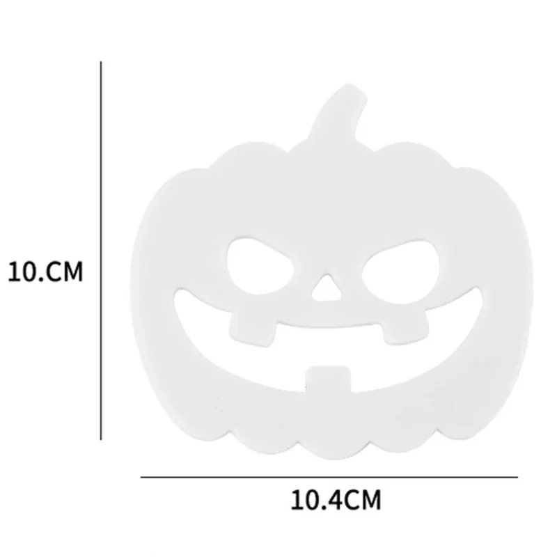 Halloween Glow-in-Dark Spider Web Pumpkin Coasters – 1-10 Pack