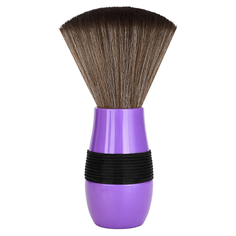 Colorful Barber Neck Brush Soft Bristle Hair Cleaning Duster Brush For Salon Home Hair Styling And Neck Cleaning Peaceful Pleasures Health and Wellness Purple