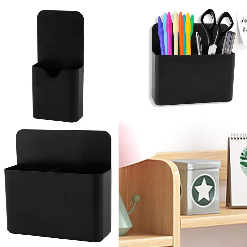 Magnetic Pen Holder Erase Marker Storage Box Pencil Organizer Cup Locker Organizer for Home Office Fridge Refrigerator Peaceful Pleasures Health and Wellness