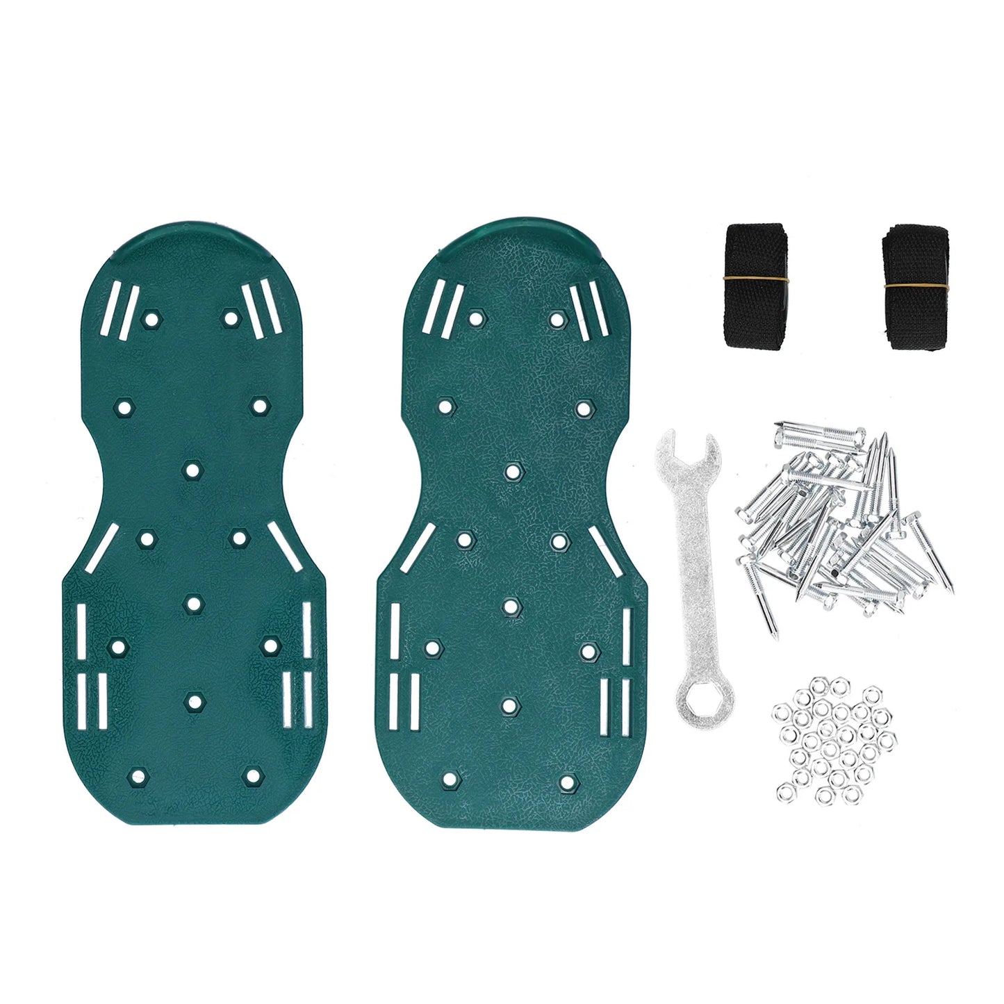 Grass Spiked Shoe Copolypropylene Lawn Aerator Sandals Adjustable for Garden Excavation for Yard for Boots for Patio Peaceful Pleasures Health and Wellness Default Title