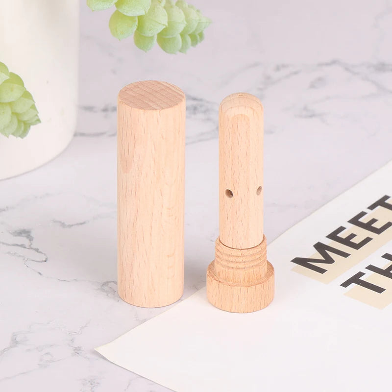Aromatherapy Wood Nasal Inhaler with Wick | Essential Oil