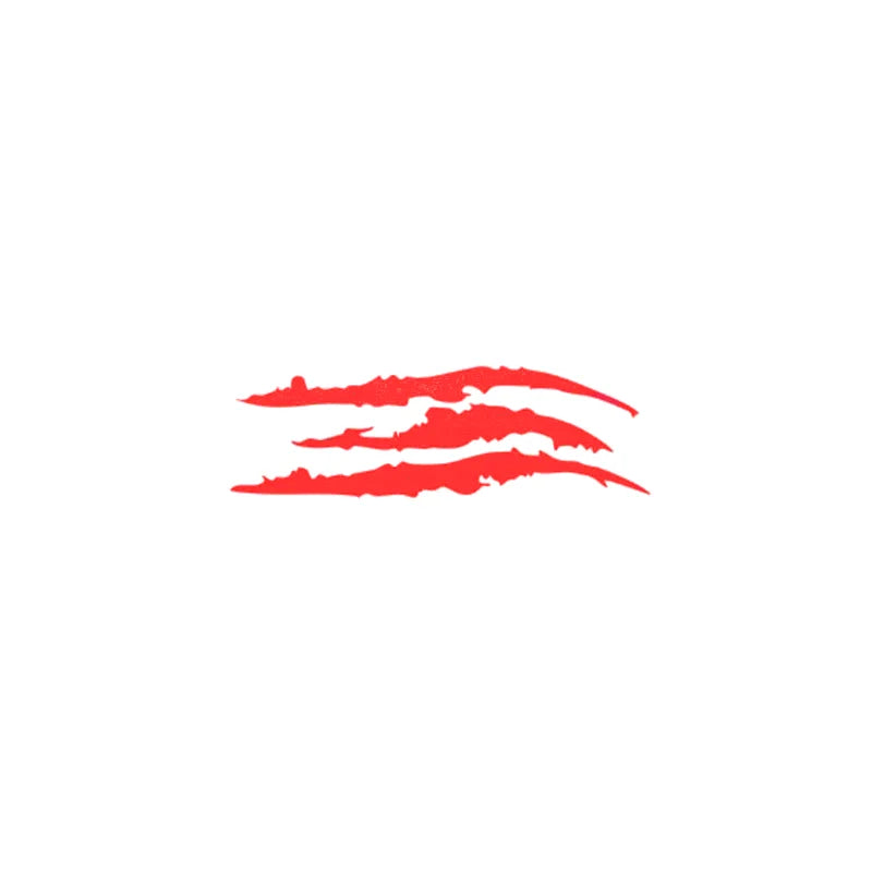 Car Sticker Reflective Monster Claw Scratch Stripe Marks Headlight Decal Auto Exterior Waterproof Vinyl Decal Car Accessories Peaceful Pleasures Health and Wellness 1 pc red