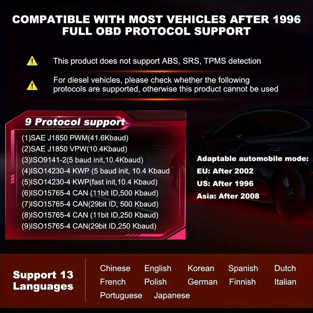 Professional Obd2 Scanner, Operated Via Usb, Provides Real-Time Diagnostic Data for Monitoring a Wide Range of Vehicle Engine Indicators, Without the Need for Batteries. Peaceful Pleasures Health and Wellness