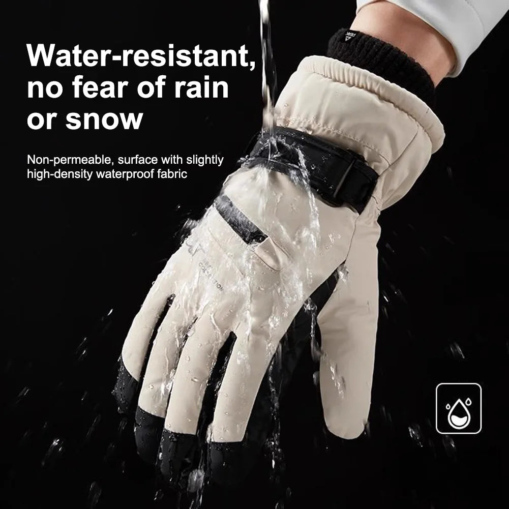 Unisex Thermal Ski Gloves | Fleece Touchscreen Winter Gloves
