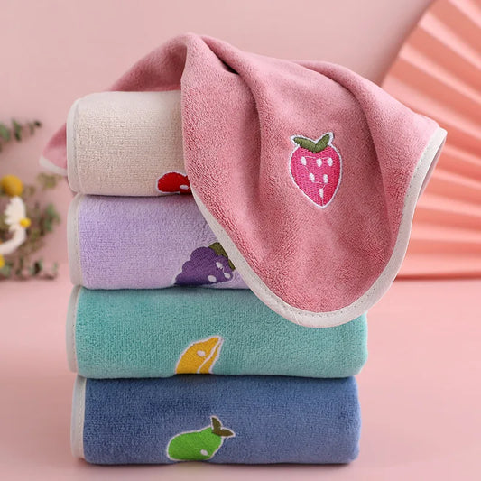 Cartoon Baby Face Towel | Soft Absorbent Washcloth 30x30cm Baby Washcloth Peaceful Pleasures Health and Wellness