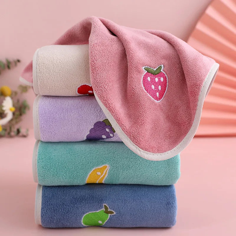 Cartoon Baby Face Towel | Soft Washcloth for Newborns 30x30cm
