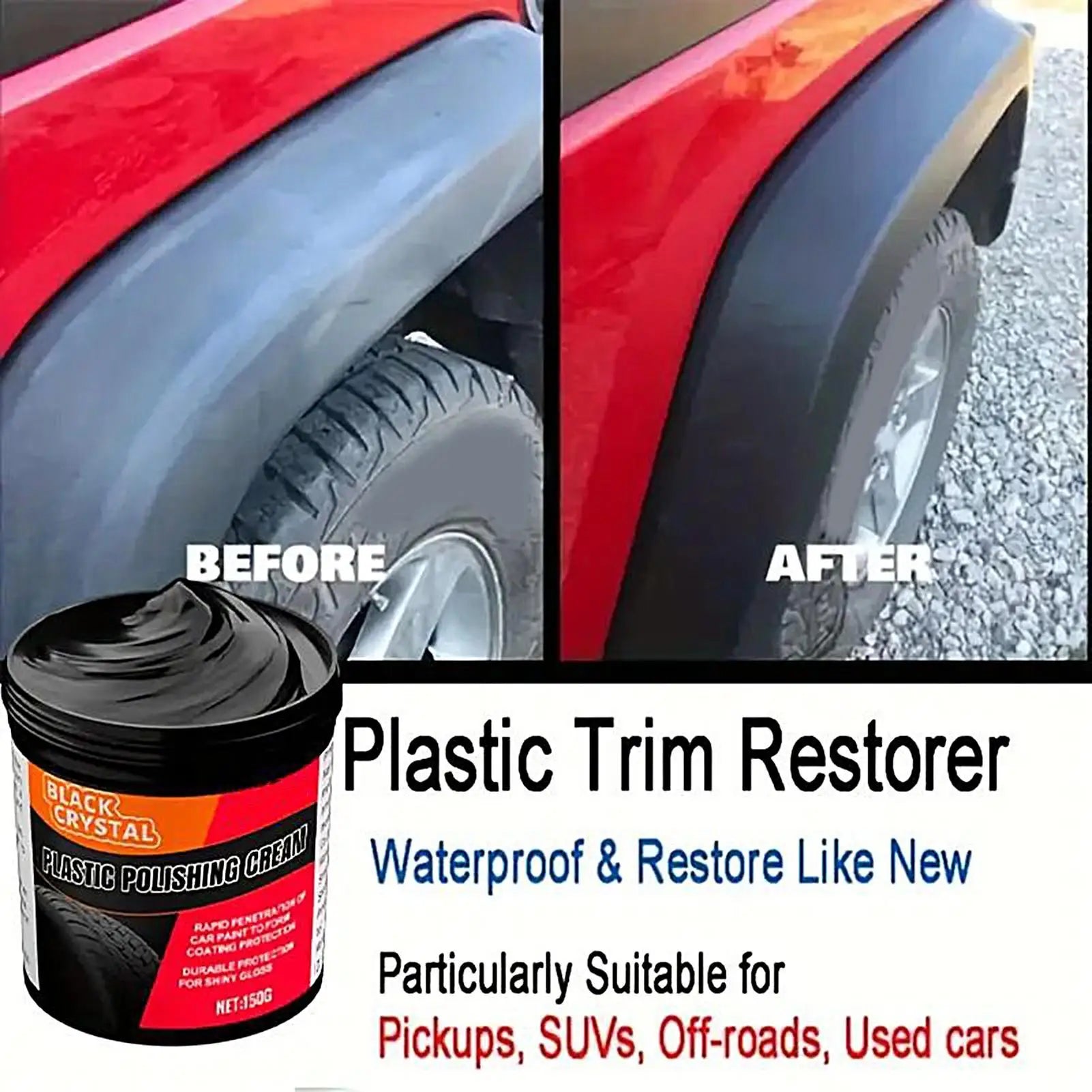 300g Plastic & Leather Repair Cream – Scratch Remover & Restorer Auto Detailing Cream Peaceful Pleasures Health and Wellness