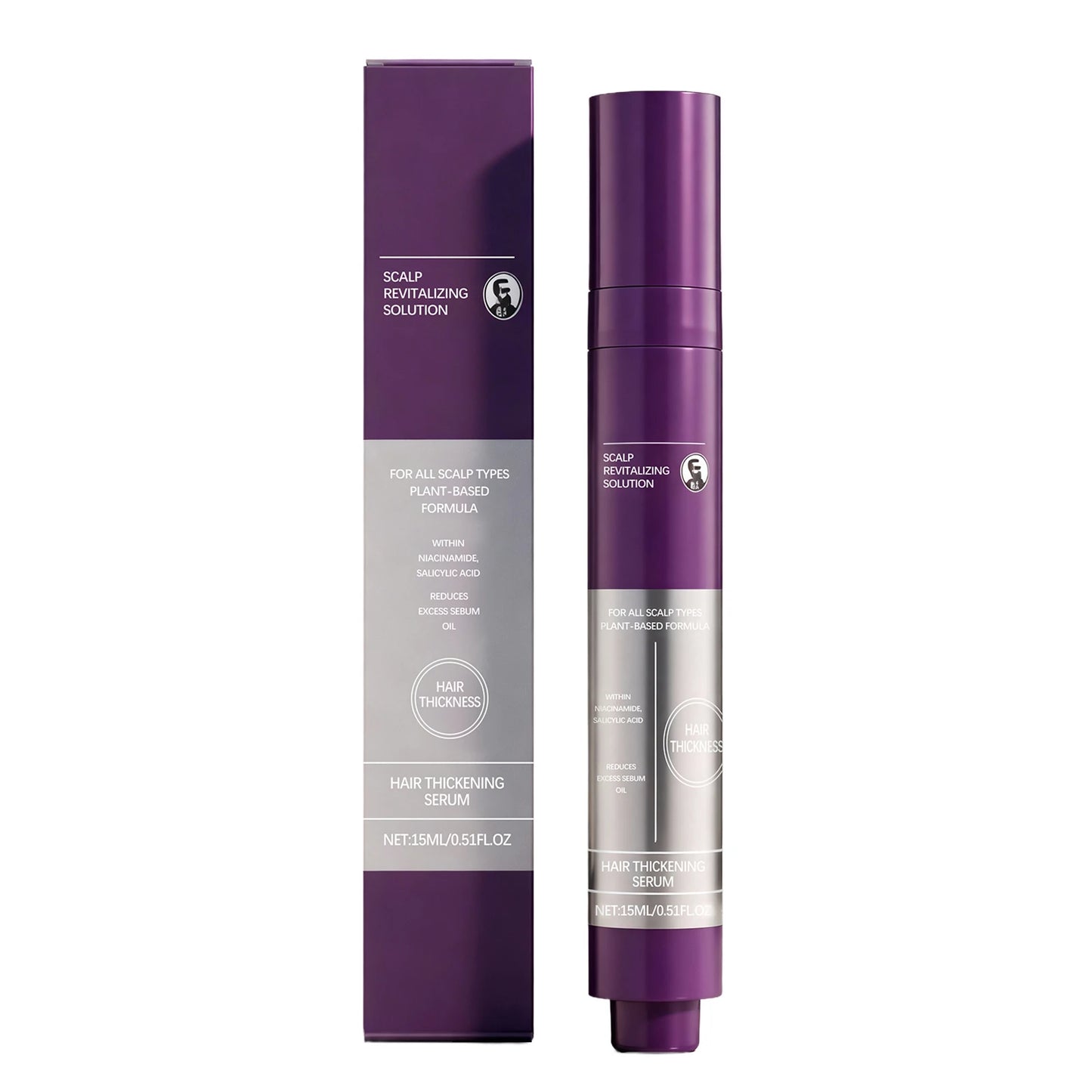 Scalp Revitalizing Solution Scalp Repair Serum Increase Hair Thickness Reduce Hair Breakage Nourishing Scalp Rosemary Oil Serum Peaceful Pleasures Health and Wellness 15ml boxed