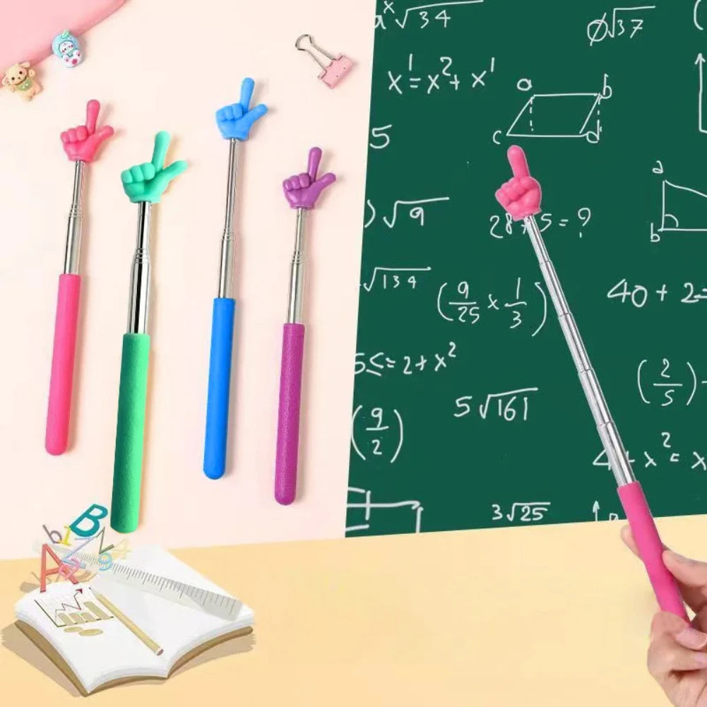 Telescopic Finger Pointer Stick – Teacher & Reading Aid