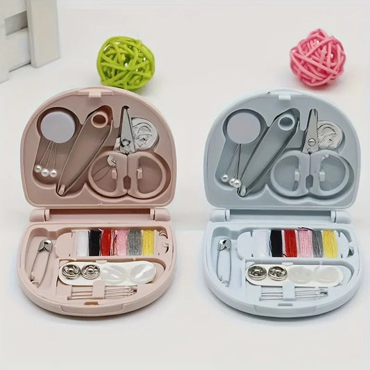 Mini Square Sewing Box Home Minimalist Convenient Small Tool Peaceful Pleasures Health and Wellness