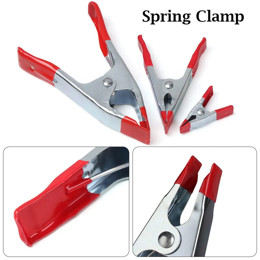 2 4 Metal A-shaped Clip Rubber Pads Heavy Duty Spring Clamps