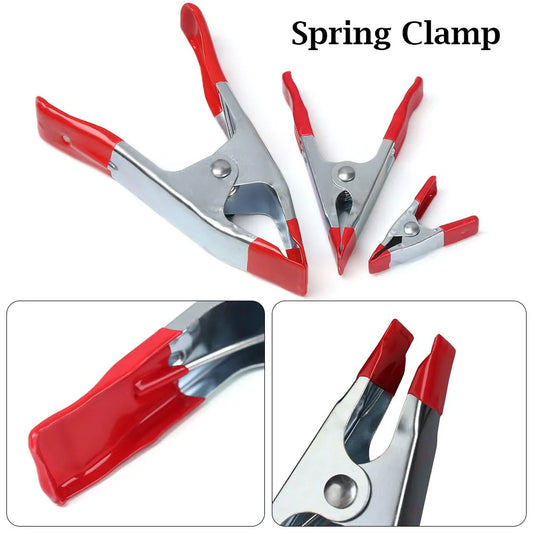2 4 Metal A-shaped Clip Rubber Pads Heavy Duty Spring Clamps Peaceful Pleasures Health and Wellness 3PCS