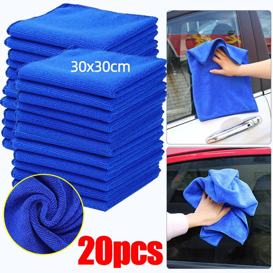 Microfiber Car Wash Cloth 30x30cm – Multi-Use Wax & Clean Rag Car Cleaning Cloth Peaceful Pleasures Health and Wellness