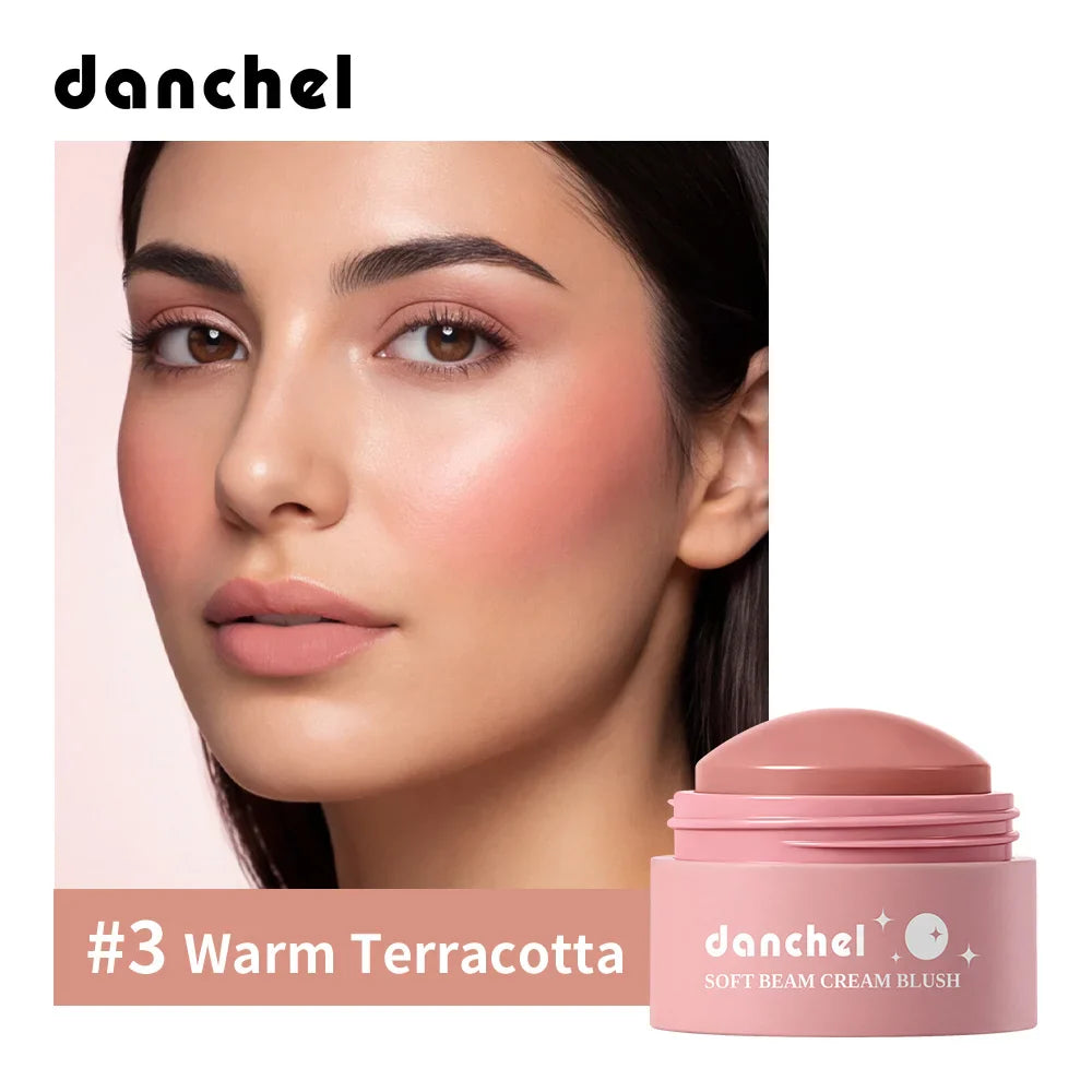 ibcccndc 6-Color Waterproof Cream Blush – Long-Lasting & Natural