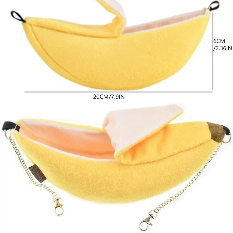 Banana Hammock Bed for Hamsters, Sugar Gliders & Small Pets