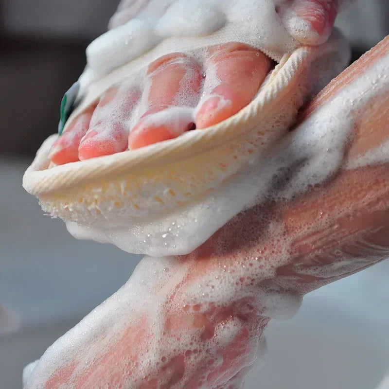 Natural Loofah Bath Brush – Reusable Exfoliating Body Scrubber