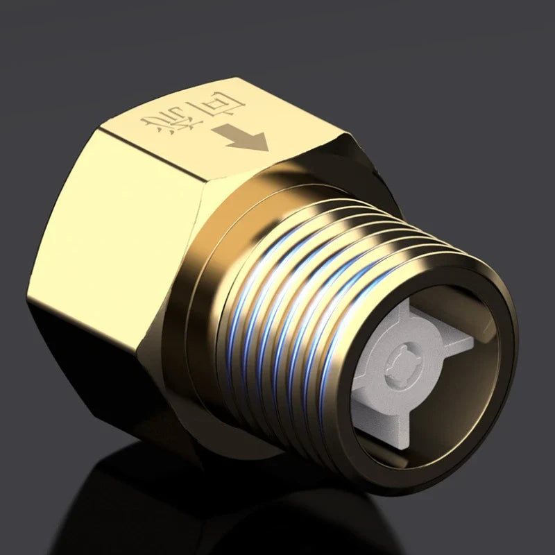 Copper 1/2" One-Way Check Valve – Anti-Backflow Threaded