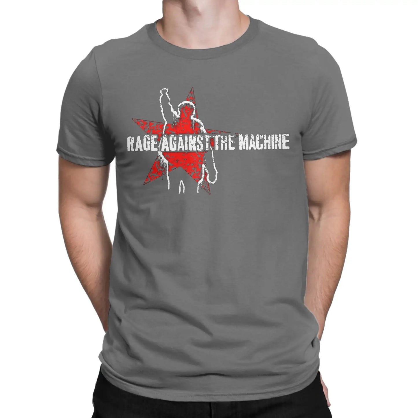 Rages Against The Machines T-Shirt Men The Belle of the Ball Leisure Pure Cotton Tee Shirt O Neck Short Sleeve Plus Size Tops Peaceful Pleasures Health and Wellness Dark Grey XXL