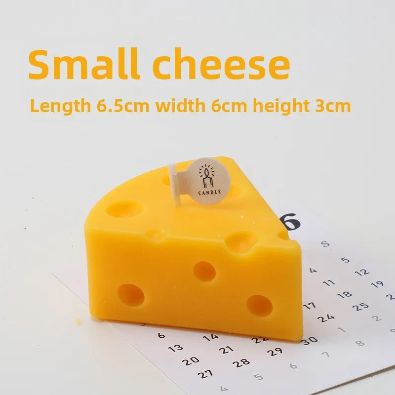 Cheese Aromatherapy Candle Handheld Gift Fragrance Candle Creative Festival Gift Decoration Style Atmosphere Ornament Peaceful Pleasures Health and Wellness B
