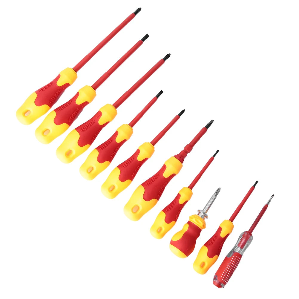 Insulated Screwdriver Set /Set Practical Professional Electrician Screwdriver Set for Electrician Tool Wireman Equipment Peaceful Pleasures Health and Wellness