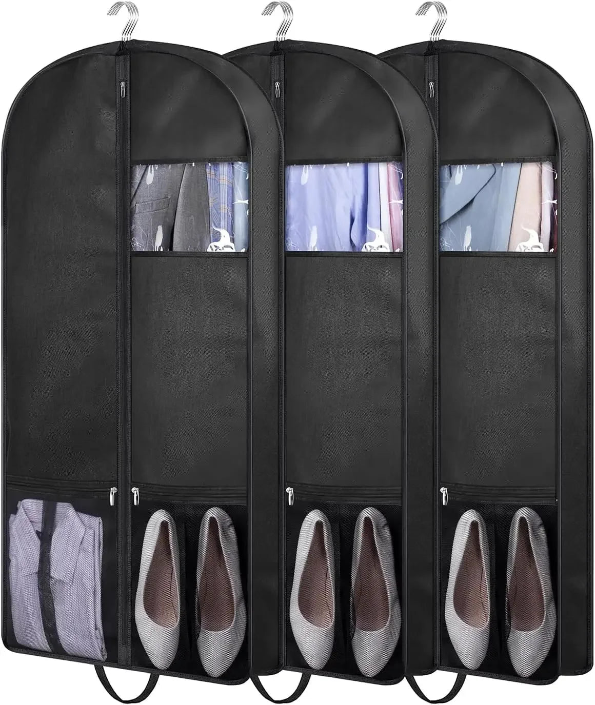43" Gusseted Mesh Hanging Garment Bags, 3-Pack Peaceful Pleasures Health and Wellness United States
