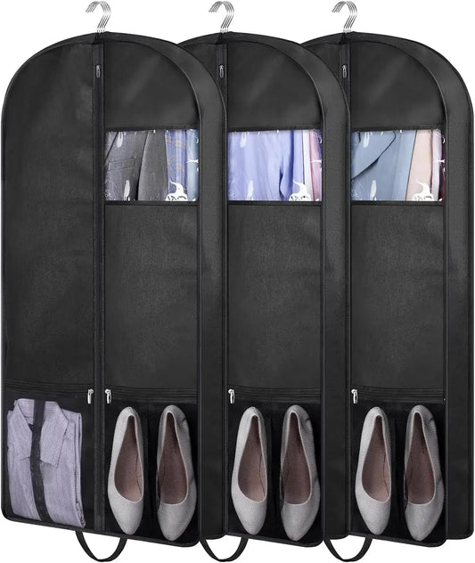 43" Gusseted Mesh Hanging Garment Bags, 3-Pack Peaceful Pleasures Health and Wellness United States