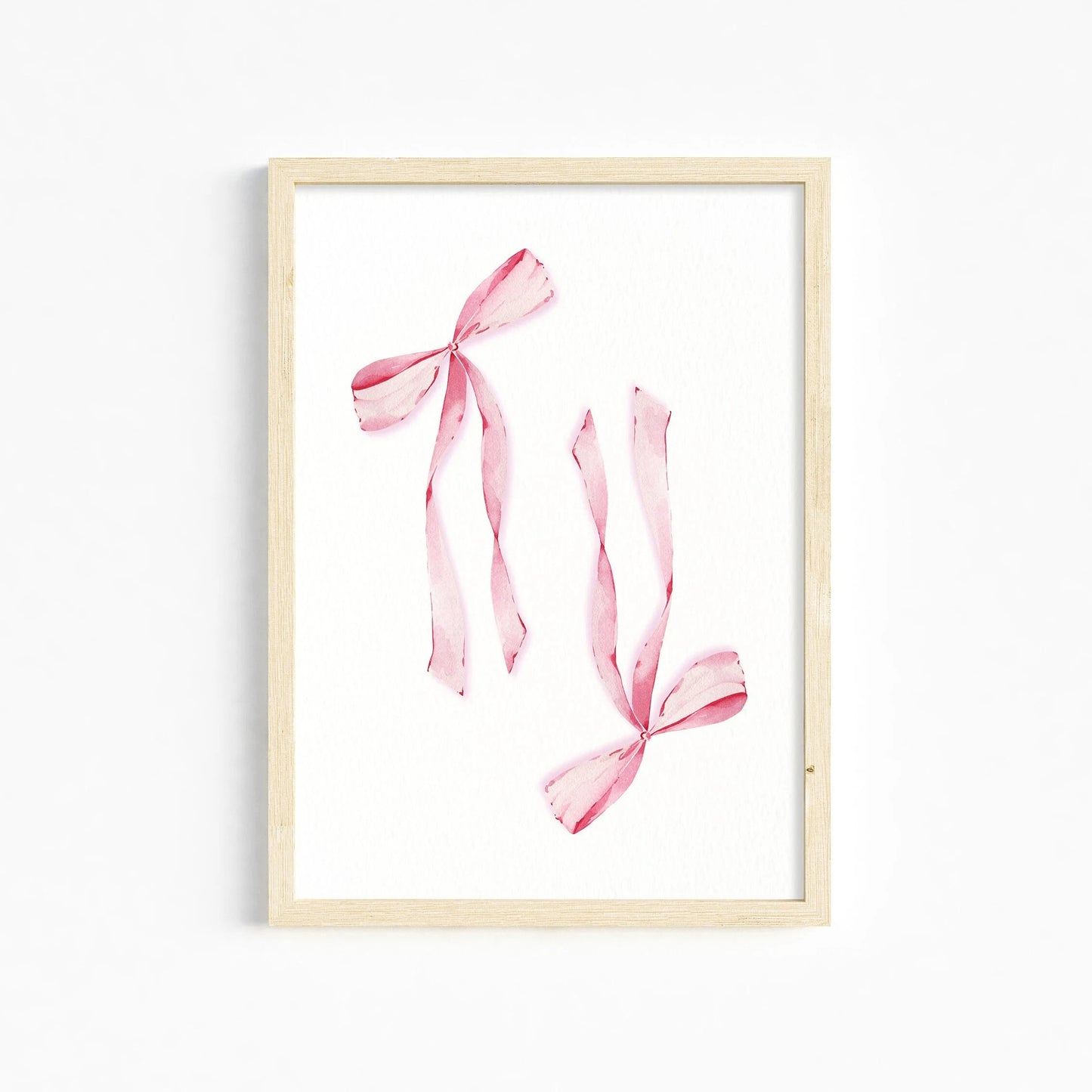Trendy Pink Wall Art Bows Cherry Balloon Puppy Butterfly Canvas Painting Posters and Prints College Apartment Girl's Room Decor Peaceful Pleasures Health and Wellness 04 20x30cm Unframed