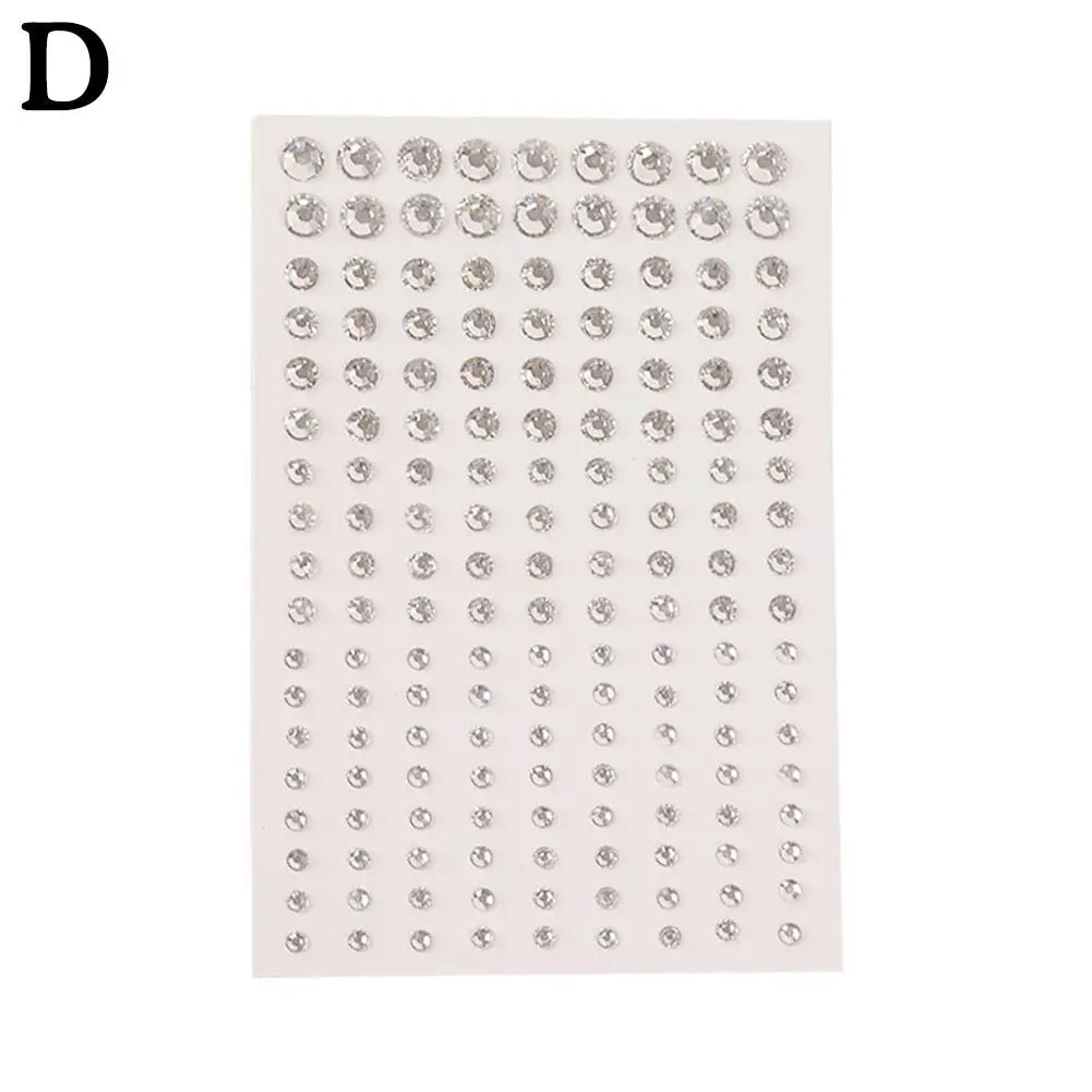 Butterfly Crystal Diamond Sticker Self Adhesive DIY Facial Temporary Tattoos Stickers for Stage Daily Makeup Face Decals Peaceful Pleasures Health and Wellness D