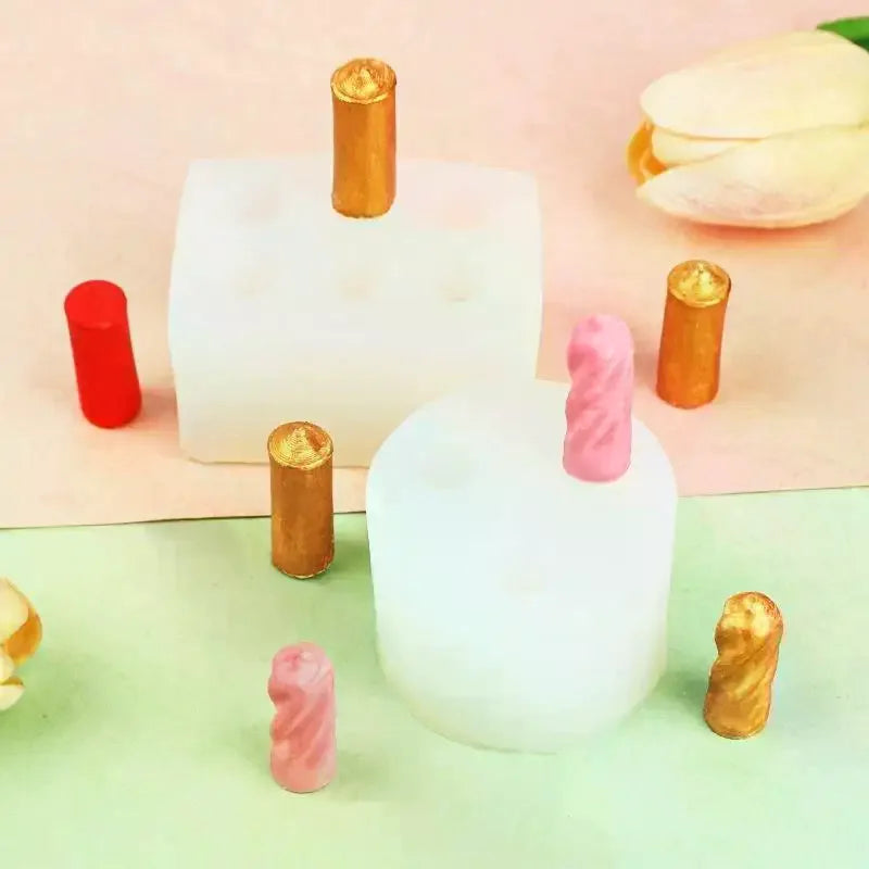 Cylindrical Pillar Candle Silicone Mold | DIY Craft Making