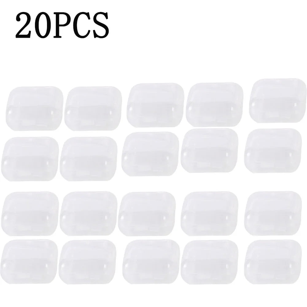 Mini Transparent Plastic Bead Storage Boxes | 10/20/50PCS