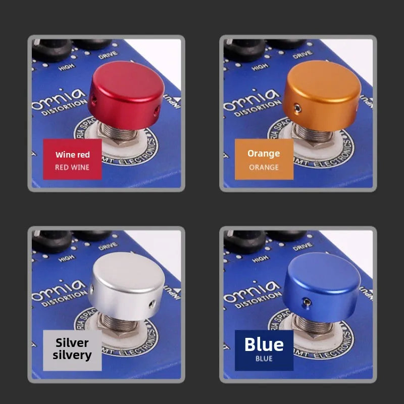 Guitar Effect Pedal Foot Nail Cap Pad Cover Aluminum Tread Knob