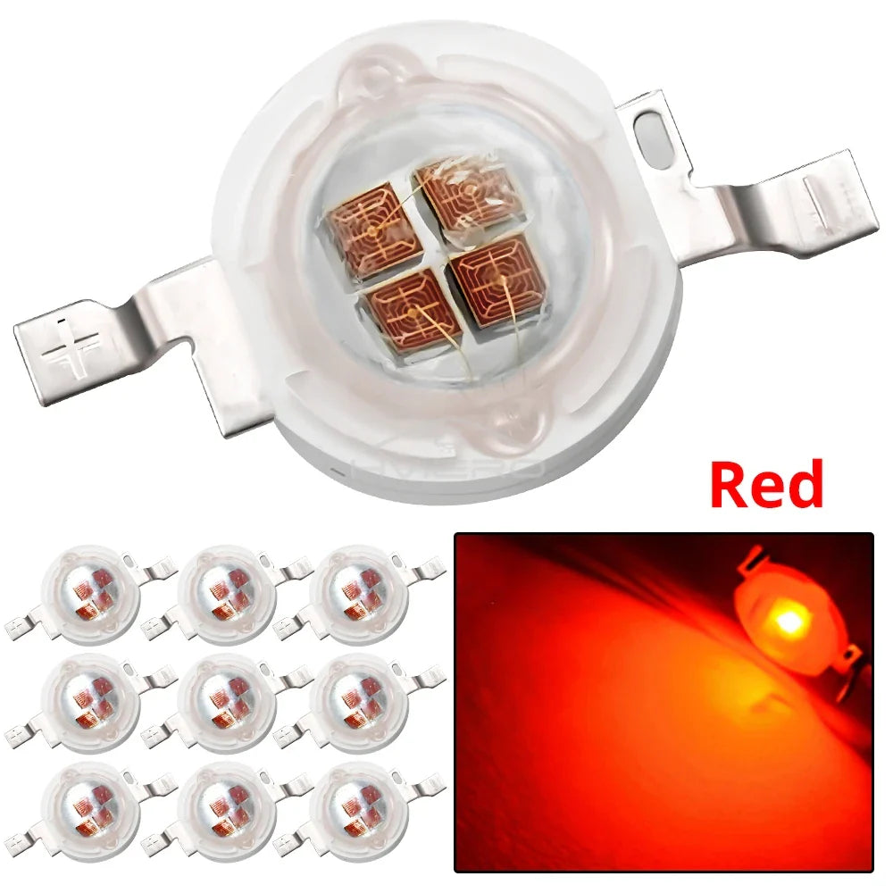 5W High Power LED Chip Bead Emitters – 6 Colors, DIY Lighting