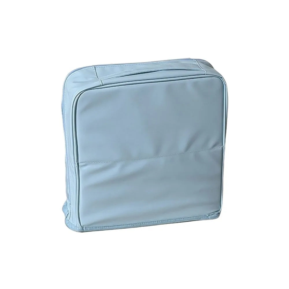 Vertical PU Makeup Bag – Large Capacity Travel Toiletry Organizer