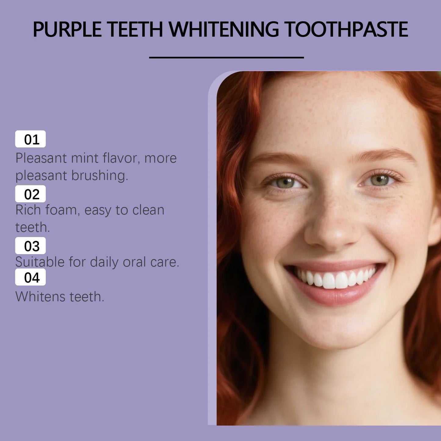 Premium Purple Toothpaste – Fresh Breath & Enamel Care