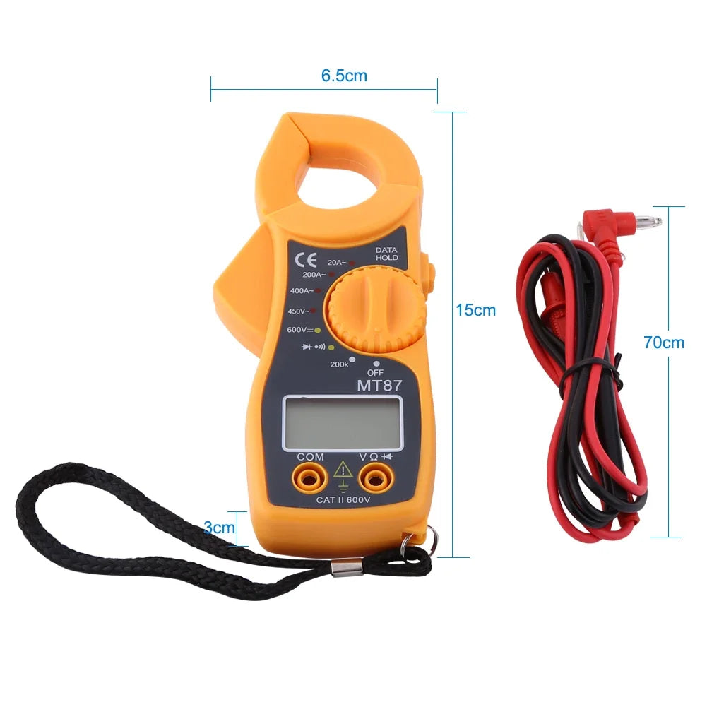 Digital Clamp Meter Multimeter Ammeter AC DC Voltmeter Ohmmeter Volt