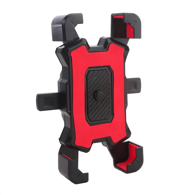 Heavy Duty Shockproof Phone Mount for Bike Motorcycle Phone Holder Universal Fit for E-Bike Handlebar Anti-Vibration Bracket Peaceful Pleasures Health and Wellness red