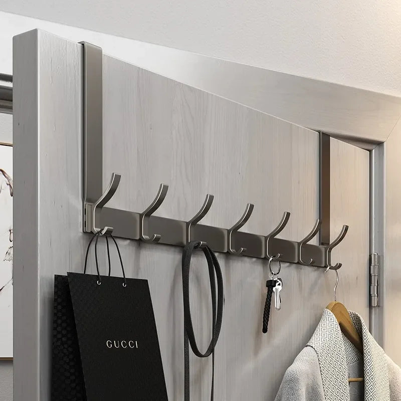 Over-Door 7-Hook Rack – Coat, Hat & Towel Organiser