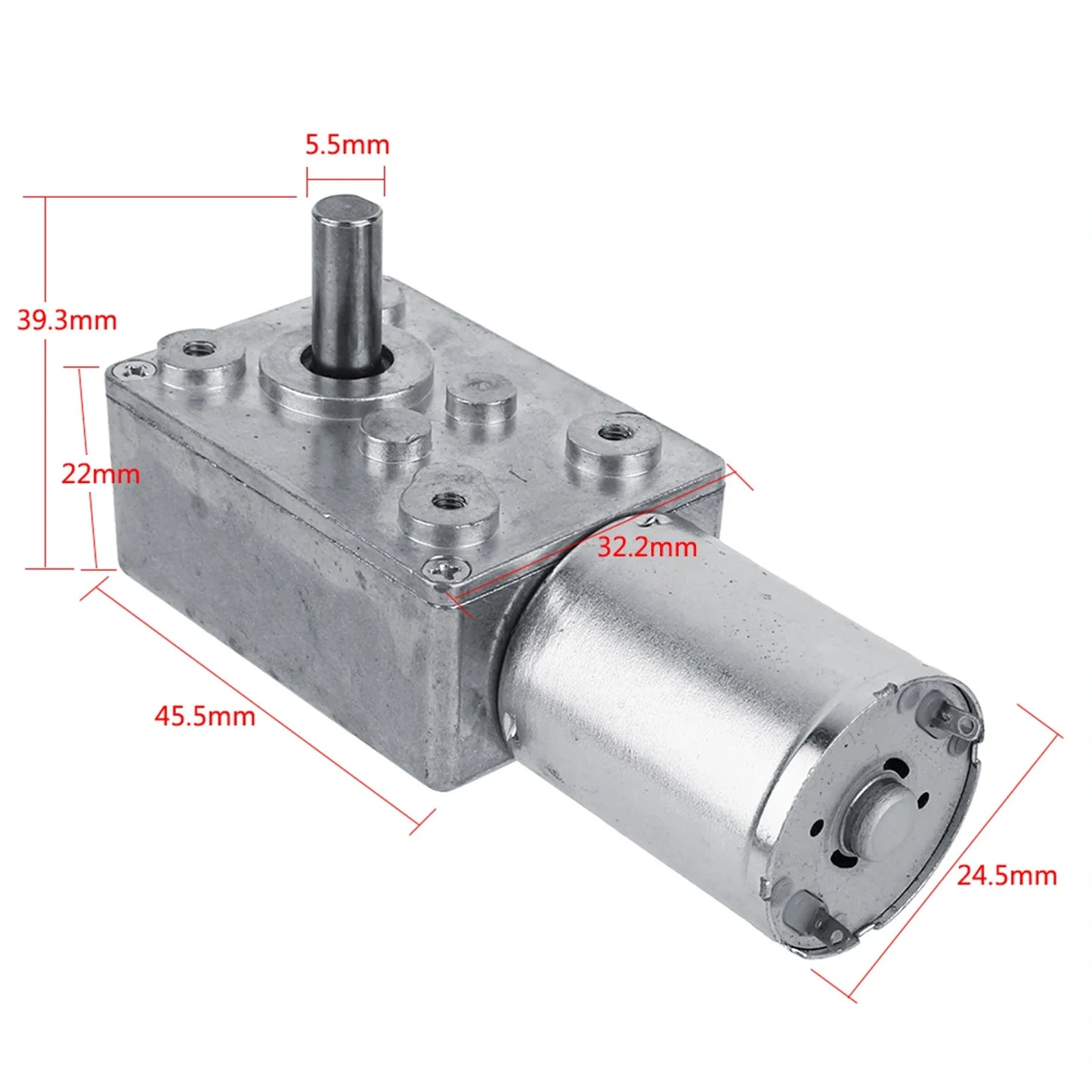 Electric Drive Motor Reversible Worm Geared DC 12V Reduction CW CCW