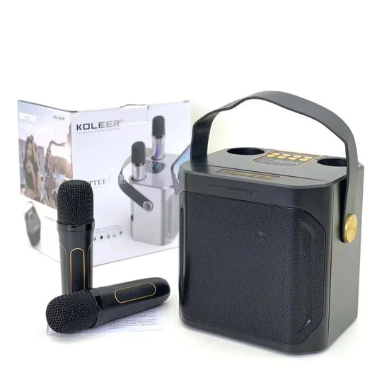 AyeBeau S882 Portable Karaoke Bluetooth Speaker + 2 Mics Karaoke Bluetooth Speaker Oasis Select