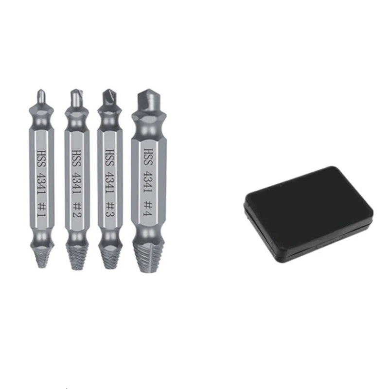 Screw Extractor Set – Stripped & Broken Bolt Remover HSS Peaceful Pleasures Health and Wellness GZ233-4pcs